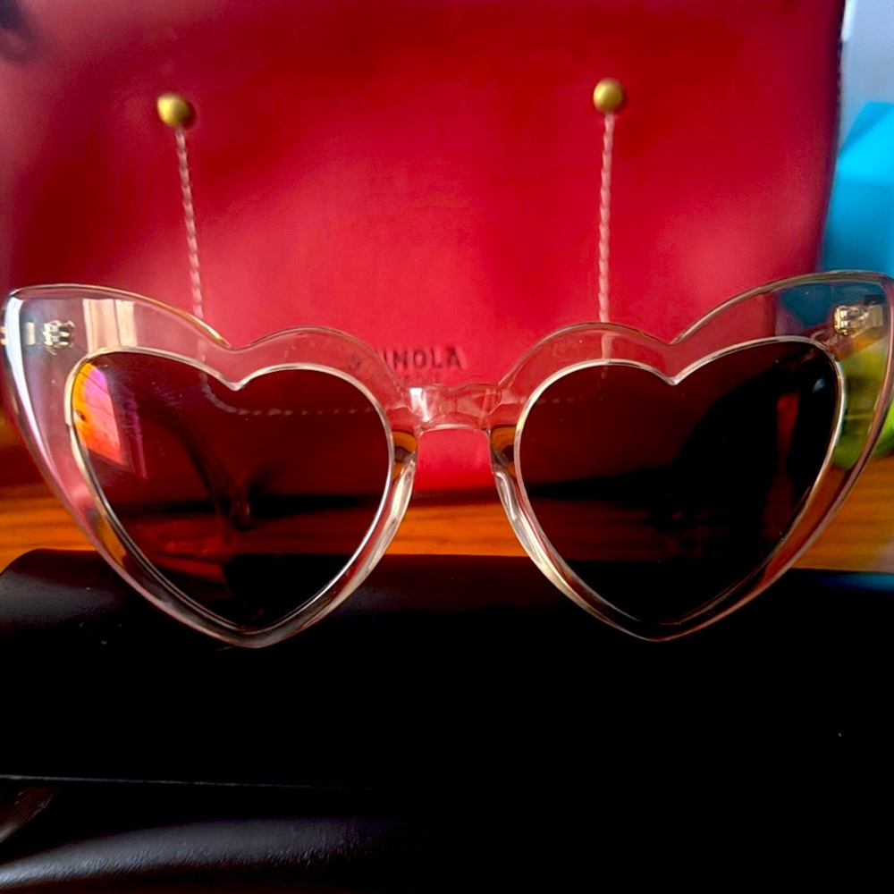 Heart shaped saint laurent sunglasses